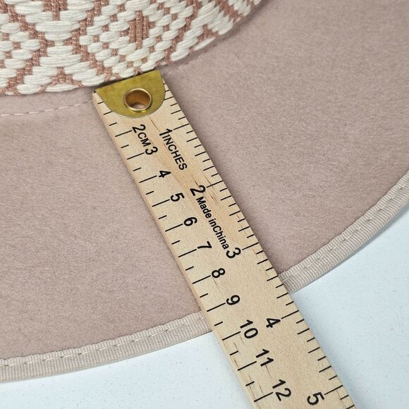 Olive & Pique Ella Wool Felt Gambler Flat Brim Western Hat with Aztec Band‎ OS - Picture 13 of 16